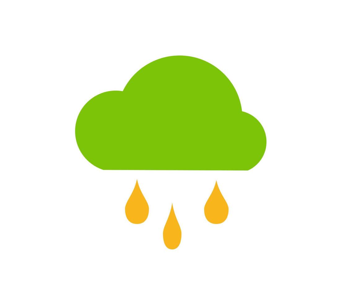 rainy weather vector, icon or symbol design vector