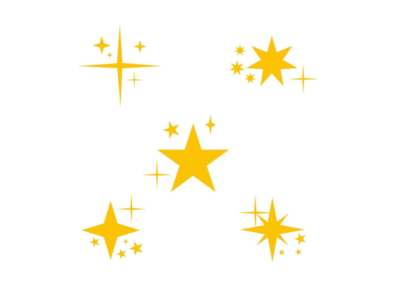 diseño vectorial, icono o símbolo de forma de estrella vector