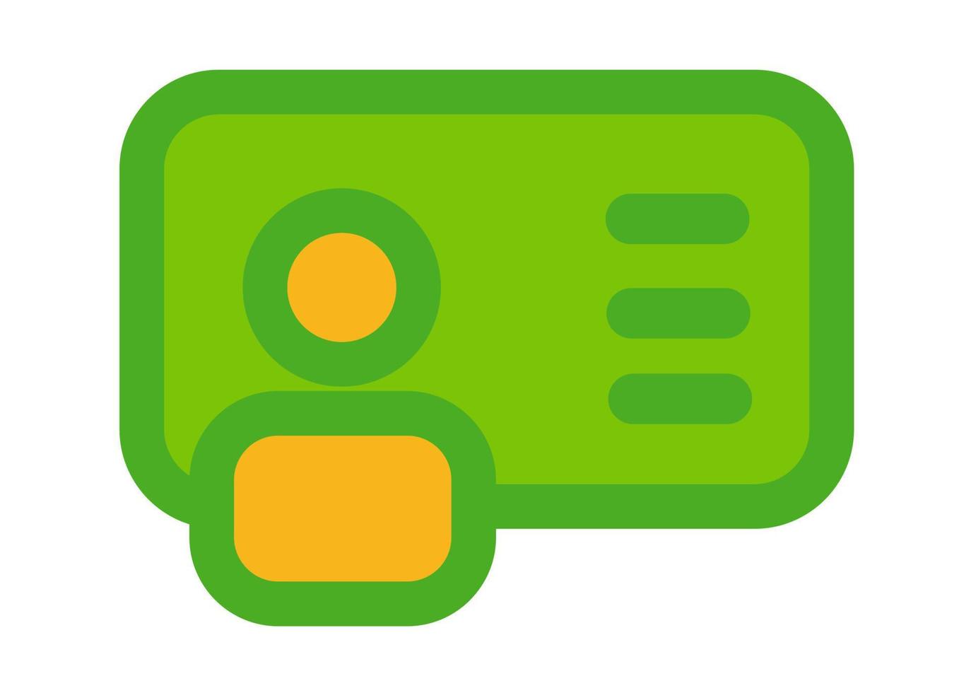diseño de tarjeta de identificación, forma de icono o símbolo vector