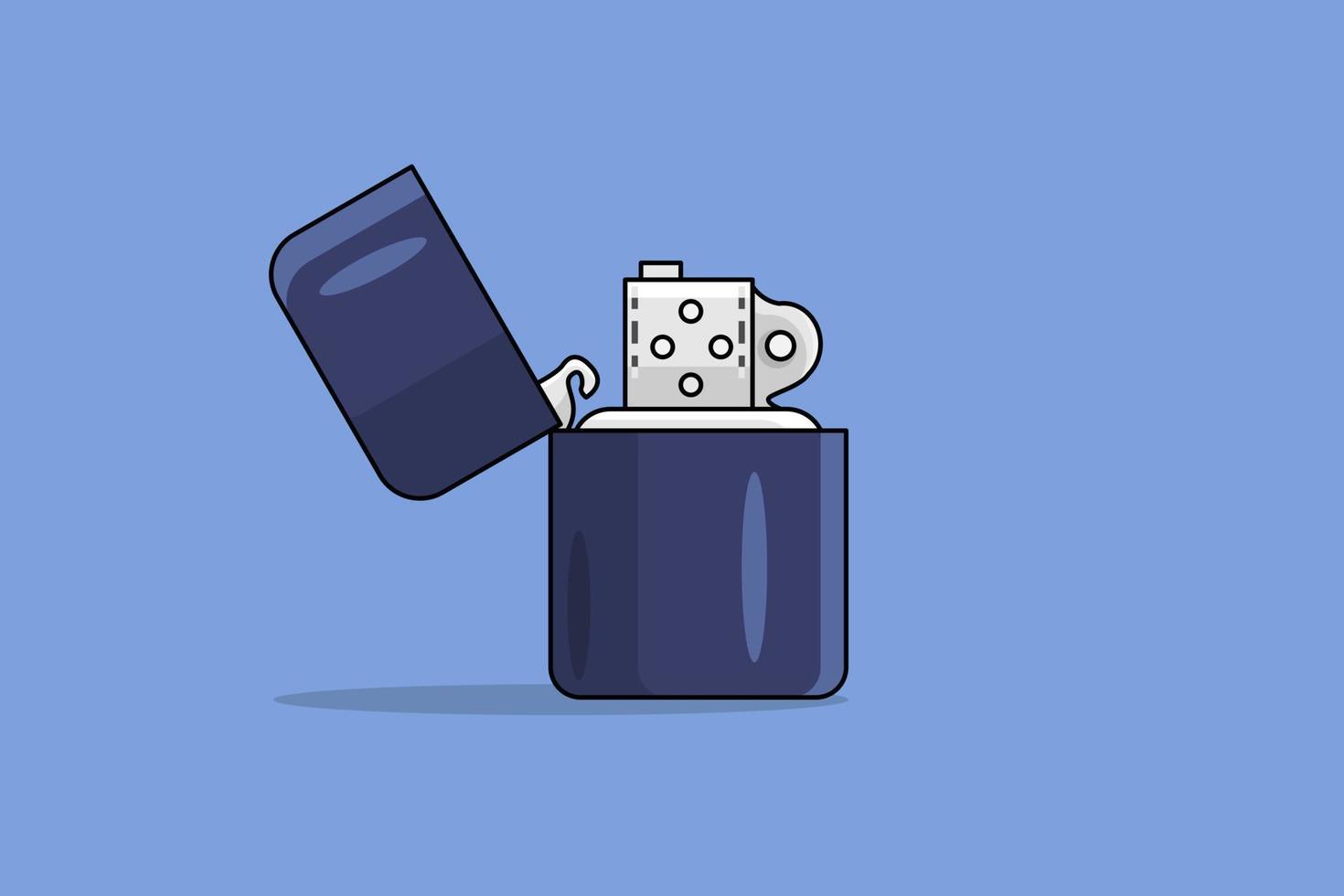 Modern gas lighter vector
