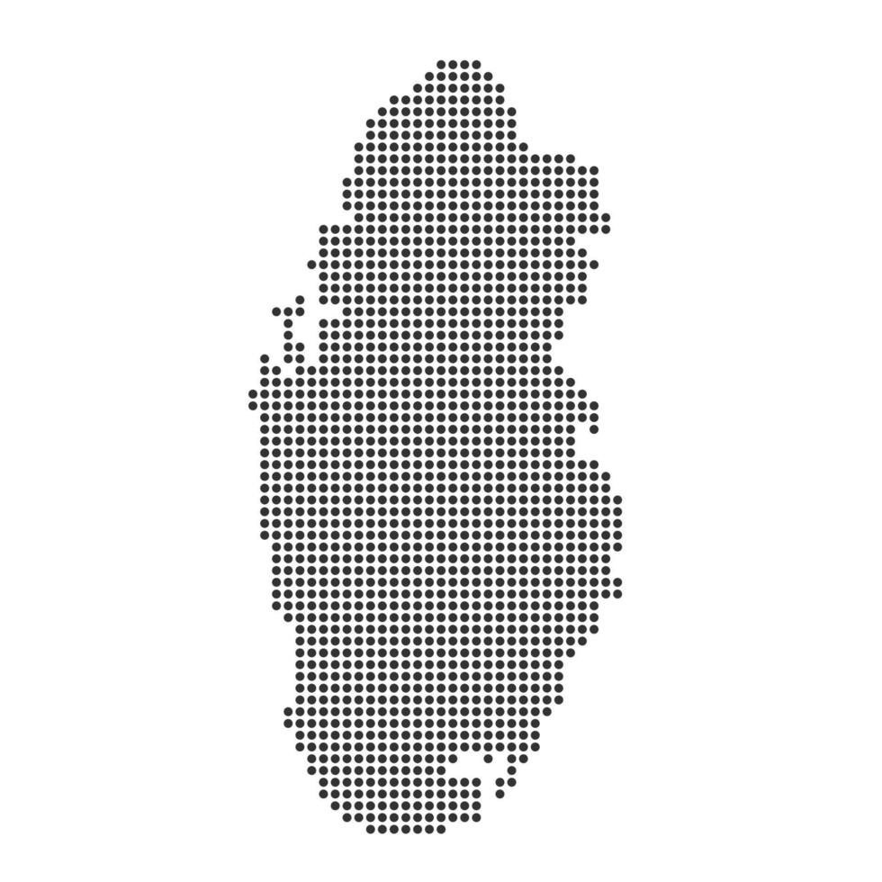 Map with dot vector