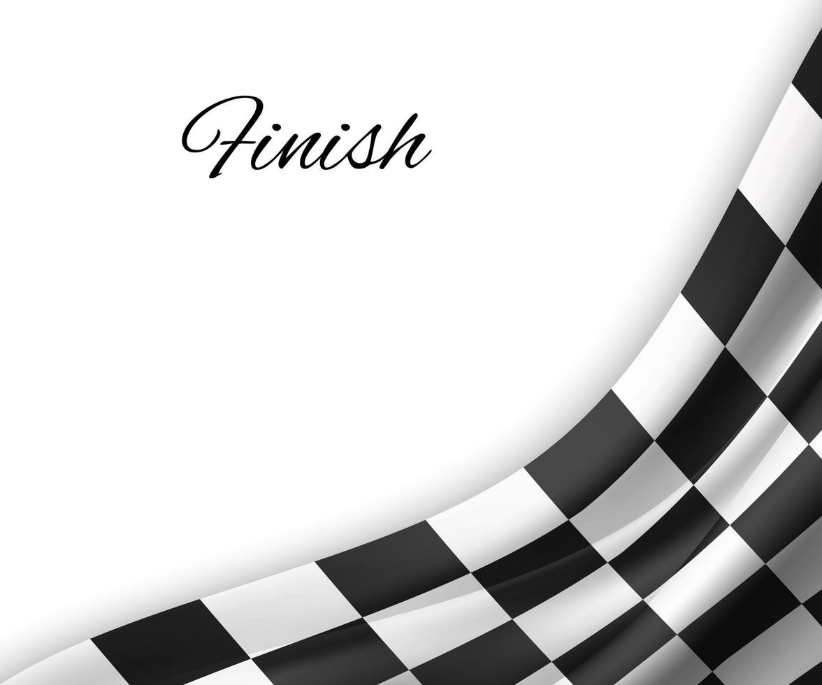 Checkered flag background vector