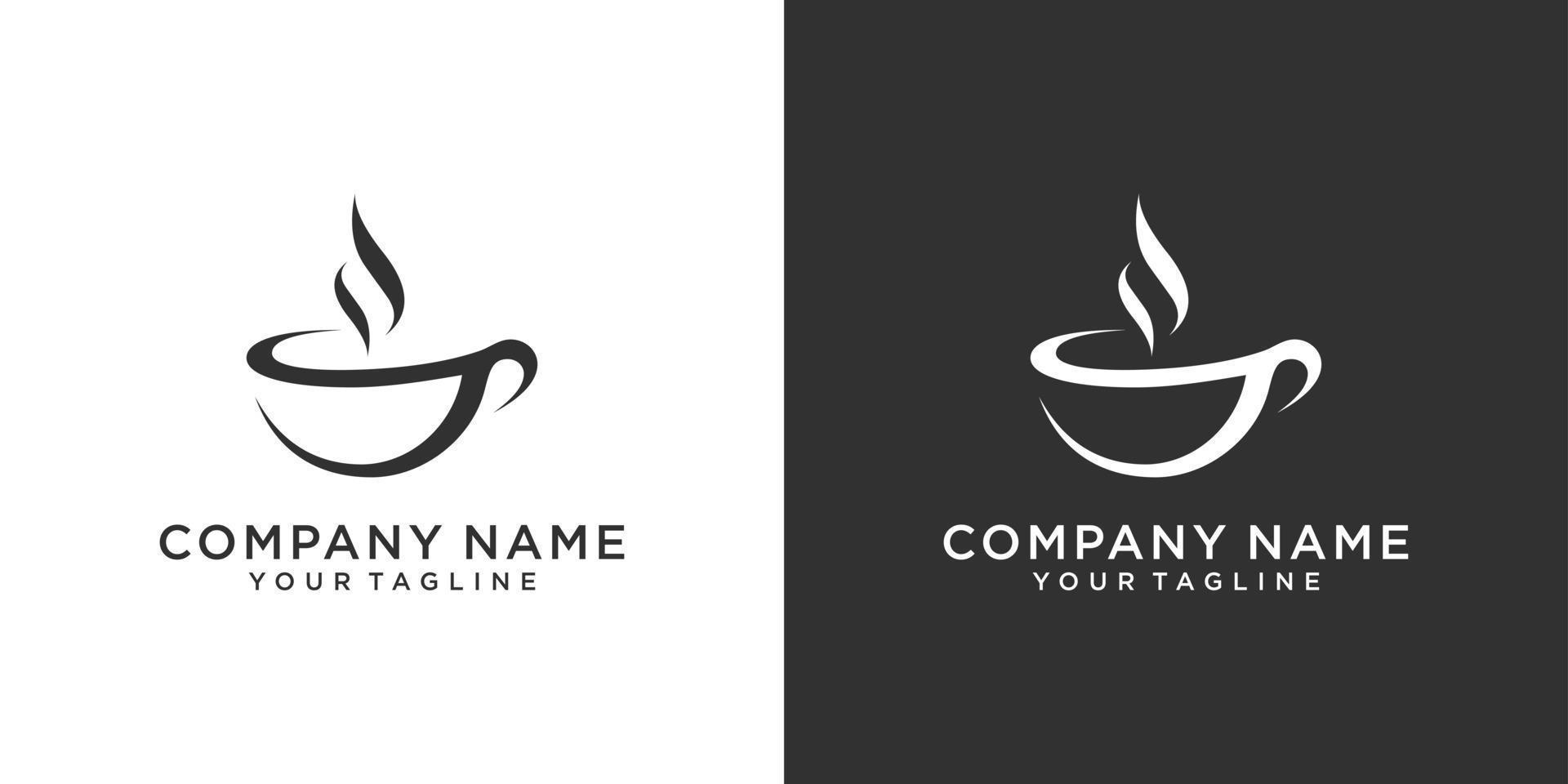 Coffee cup logo template vector icon design