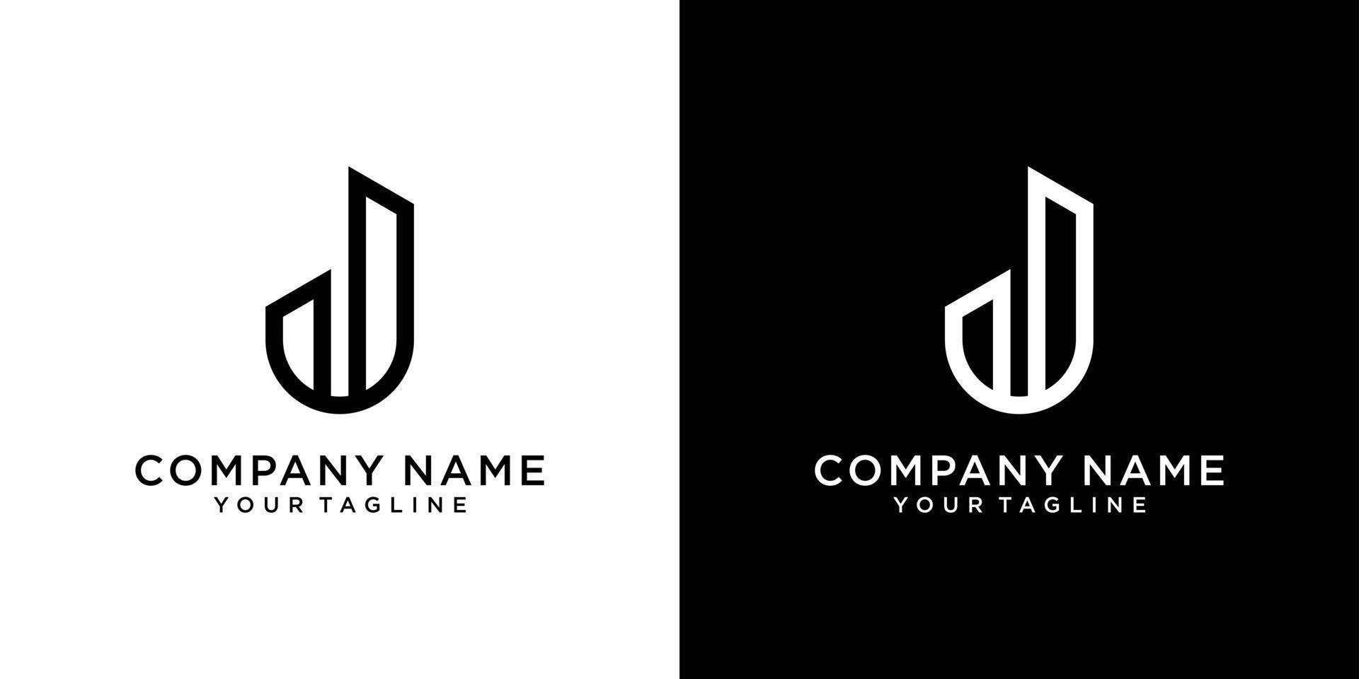Initial letter J icon logo design vector. vector