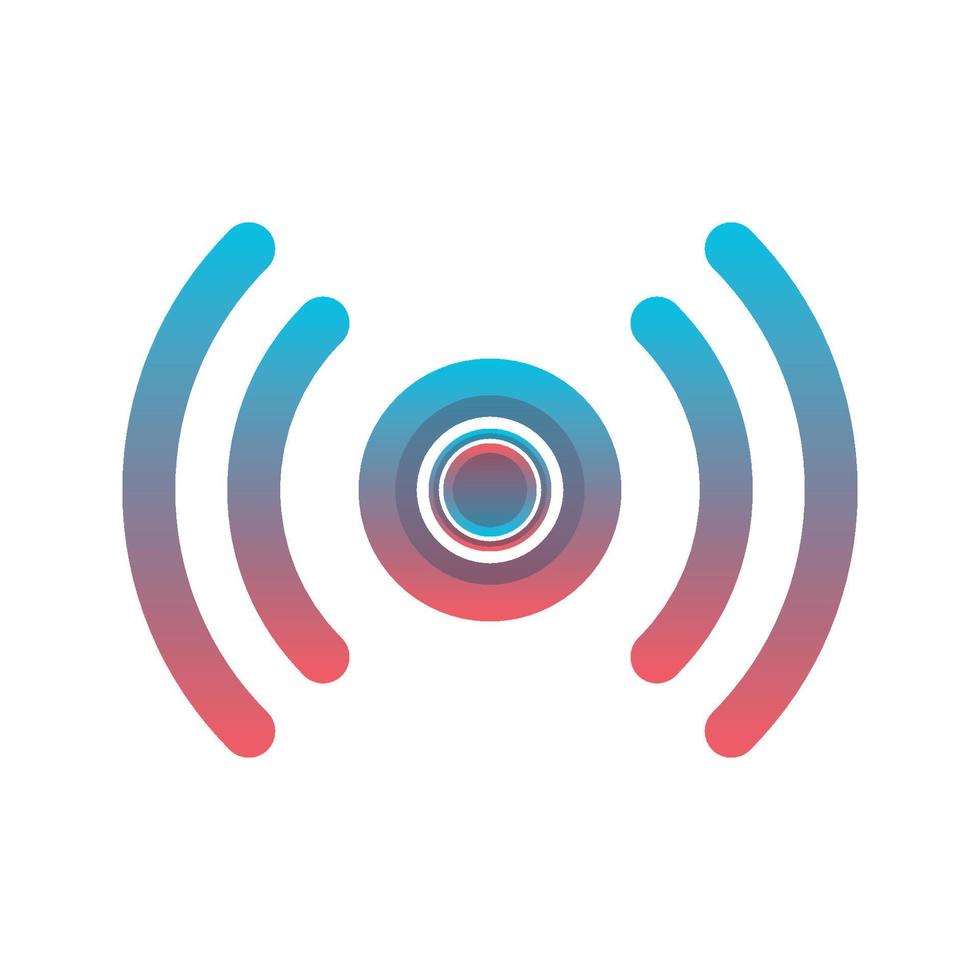 live coin logo gradient design template icon vector
