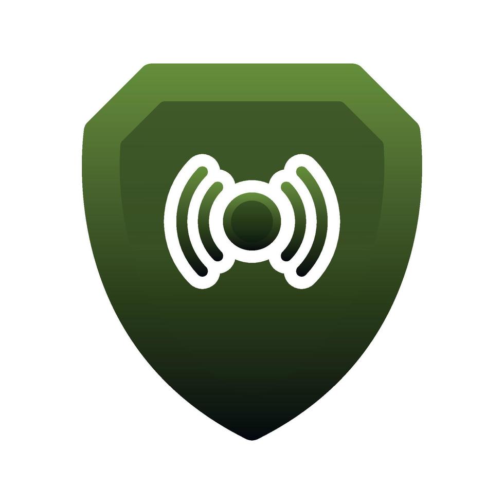 live shield logo gradient design template icon vector