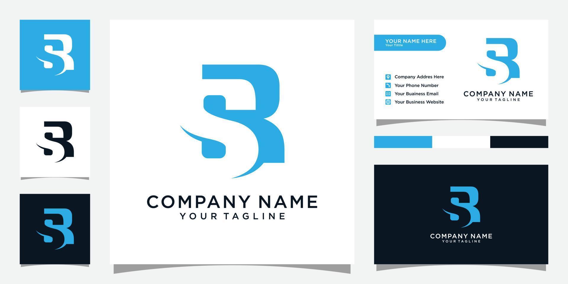 SR or RS letter logo design vector. vector