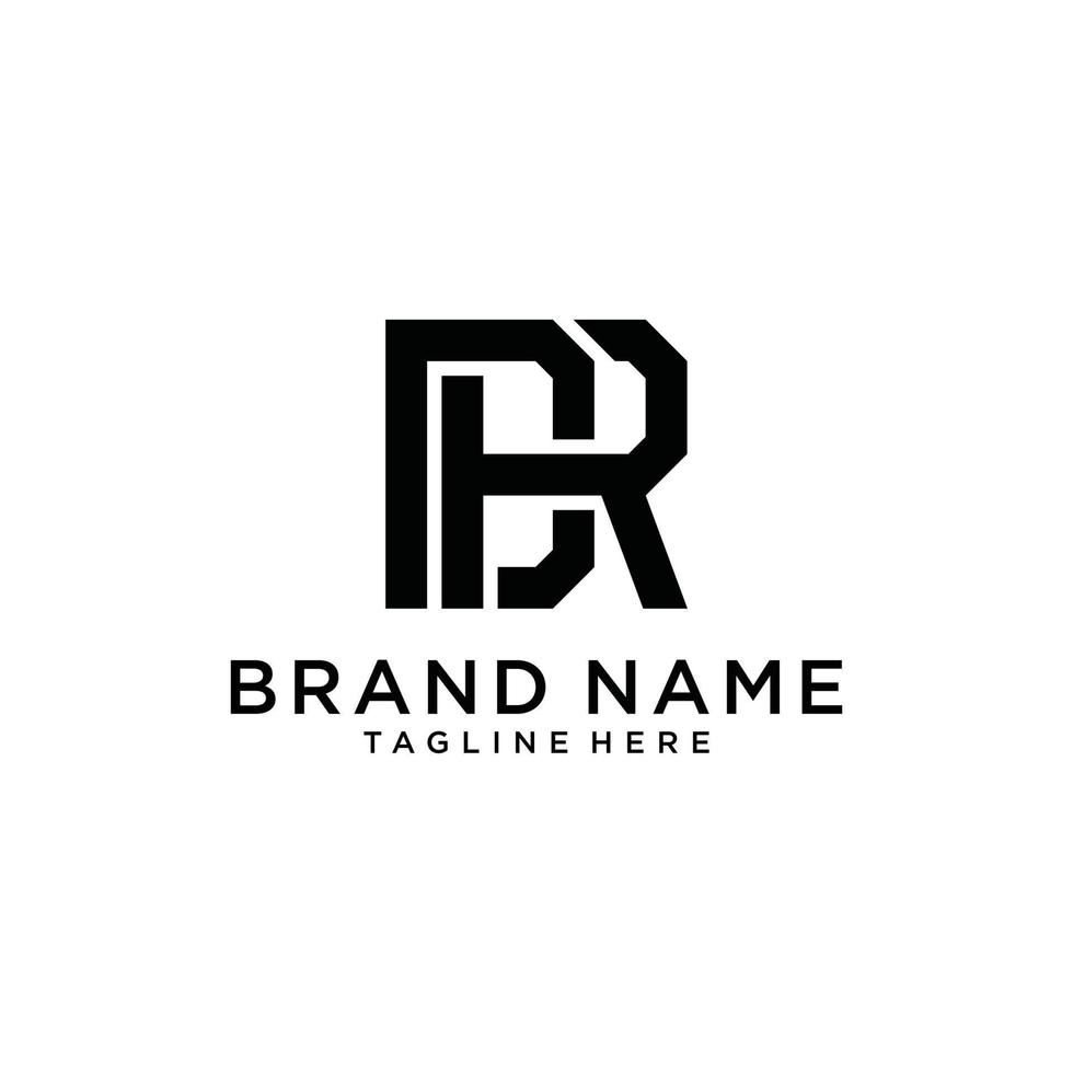 DR or RD letter logo design concept vector