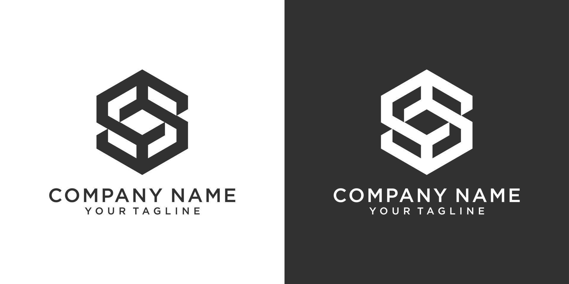 SS or S initial letter logo design vector. vector