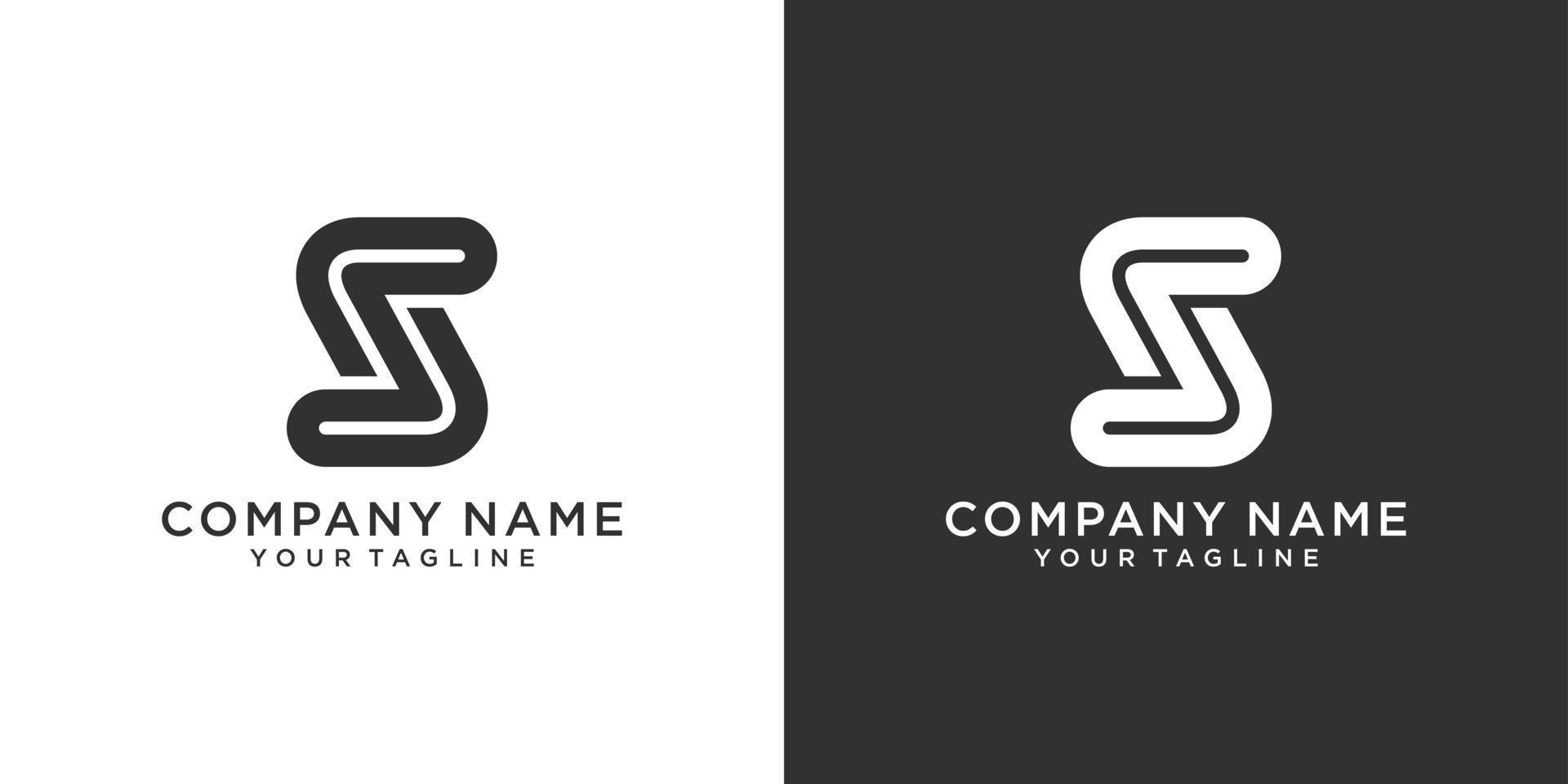 SS or S initial letter logo design vector. vector