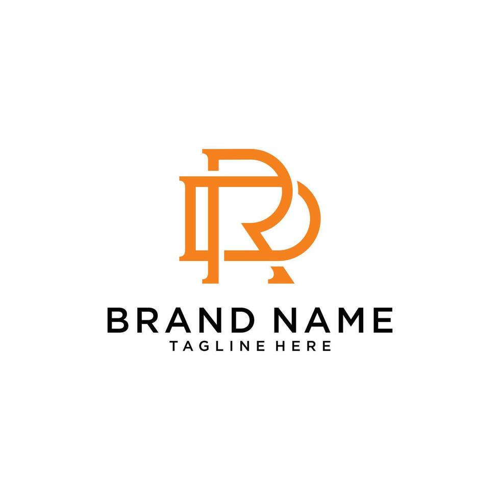 DR or RD letter logo design concept vector