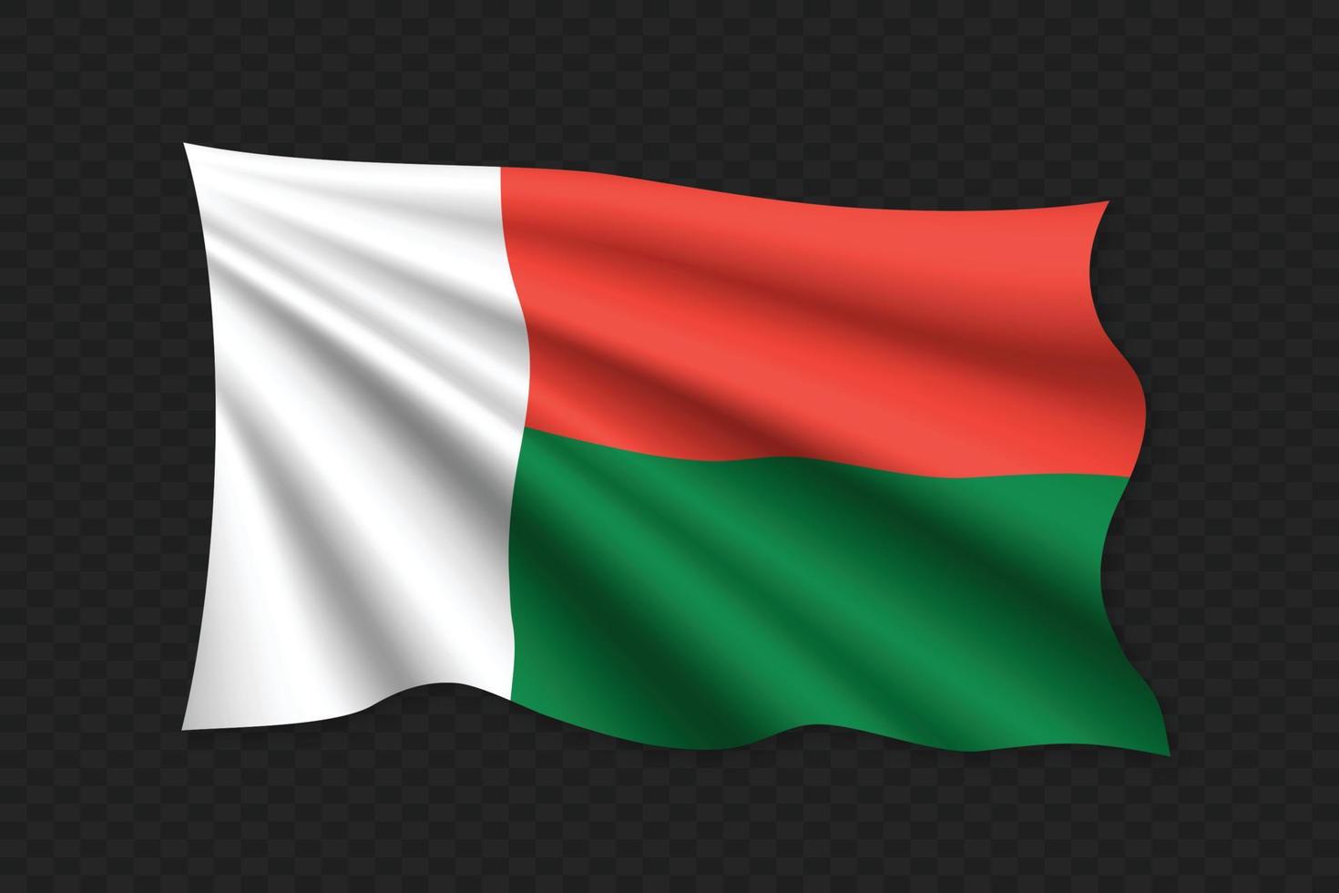 3D Waving Flag vector