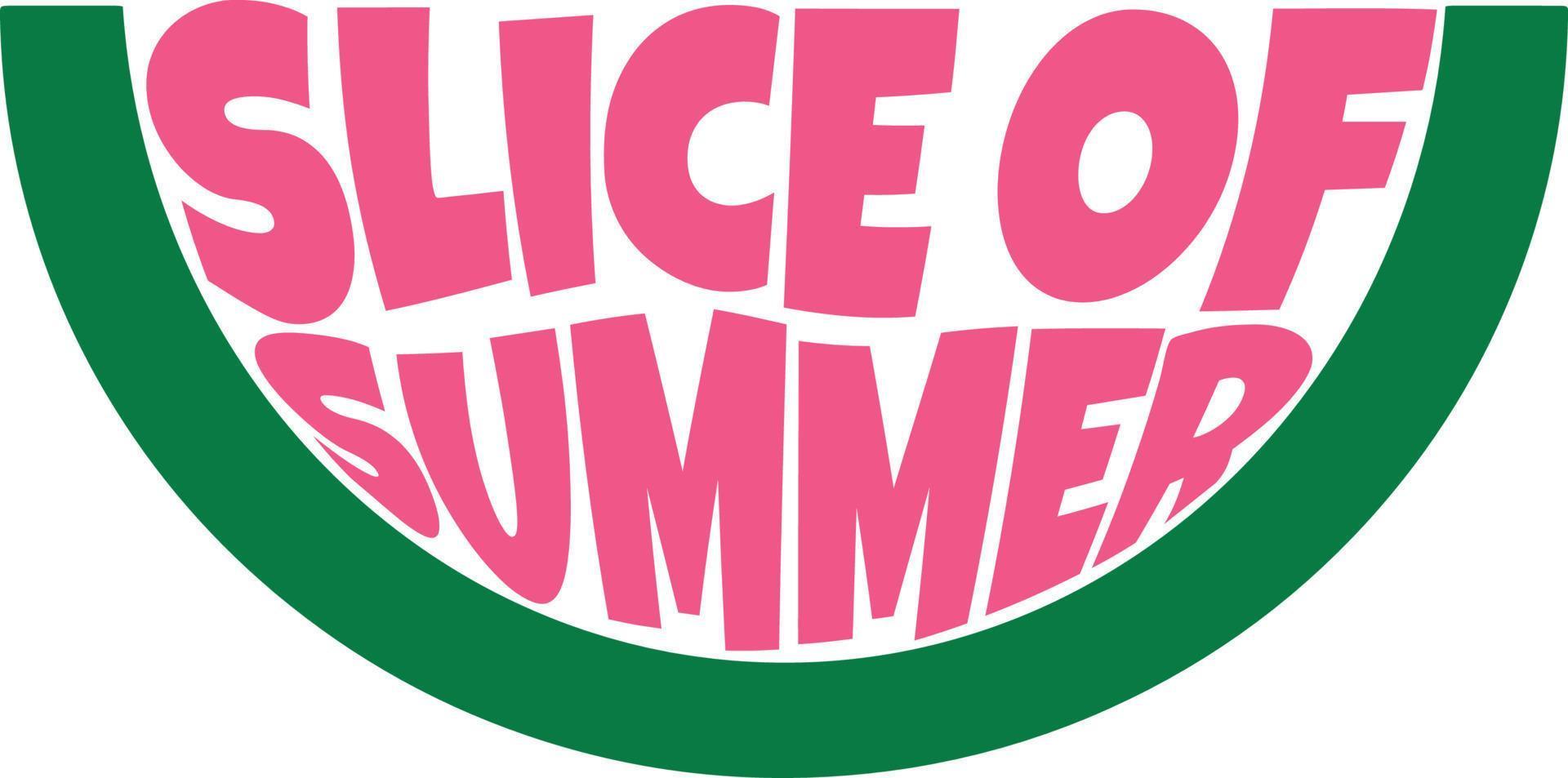 Watermelon Slice of Summer vector