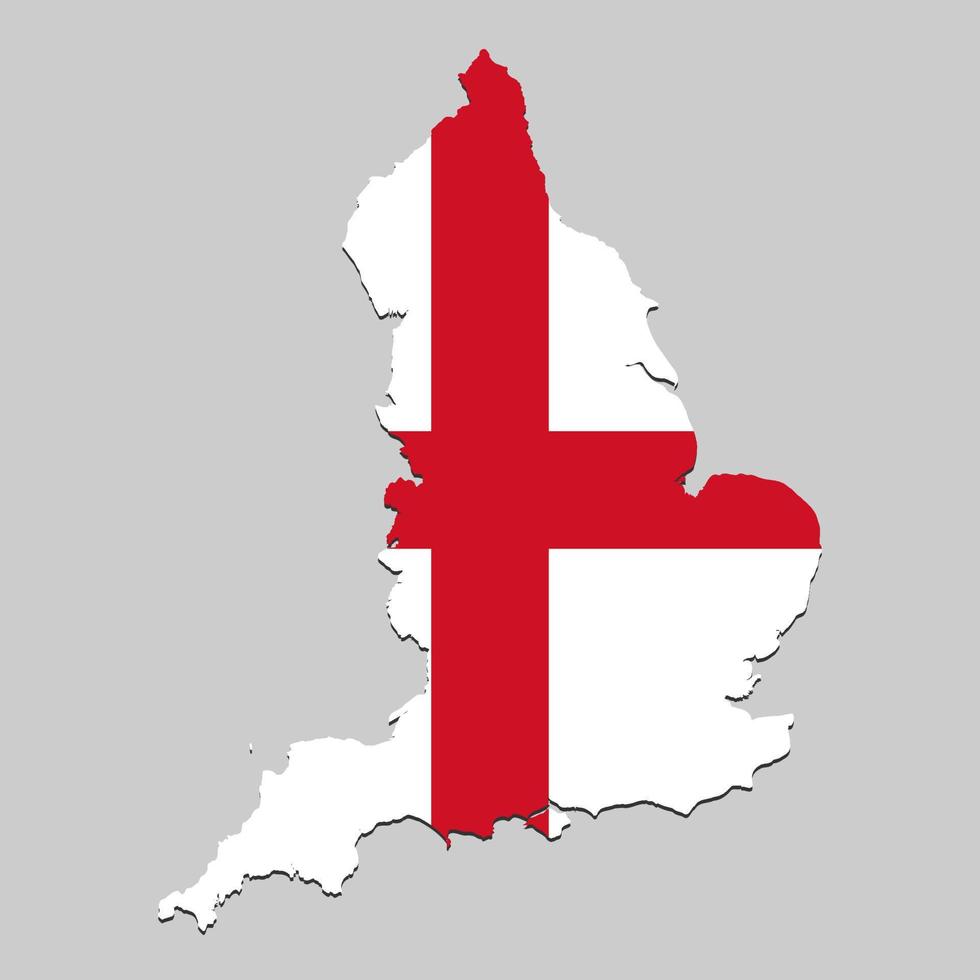 Map with national flag vector