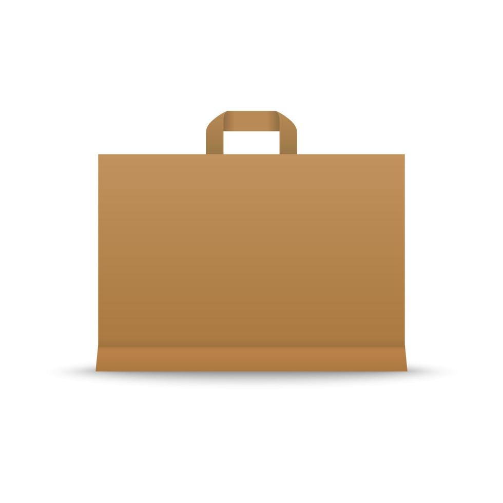 Paper shopping bag vector