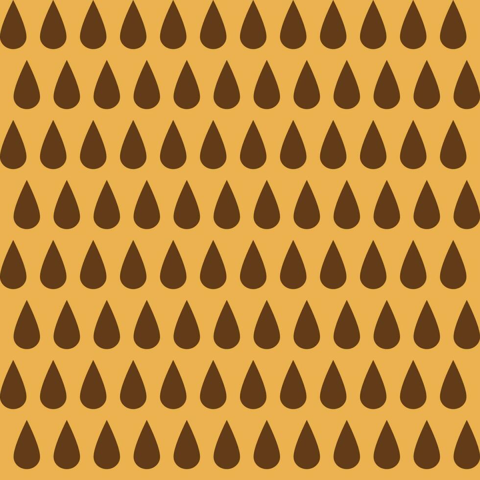 Seamless background with dark brown water droplets alternate light brown. vector