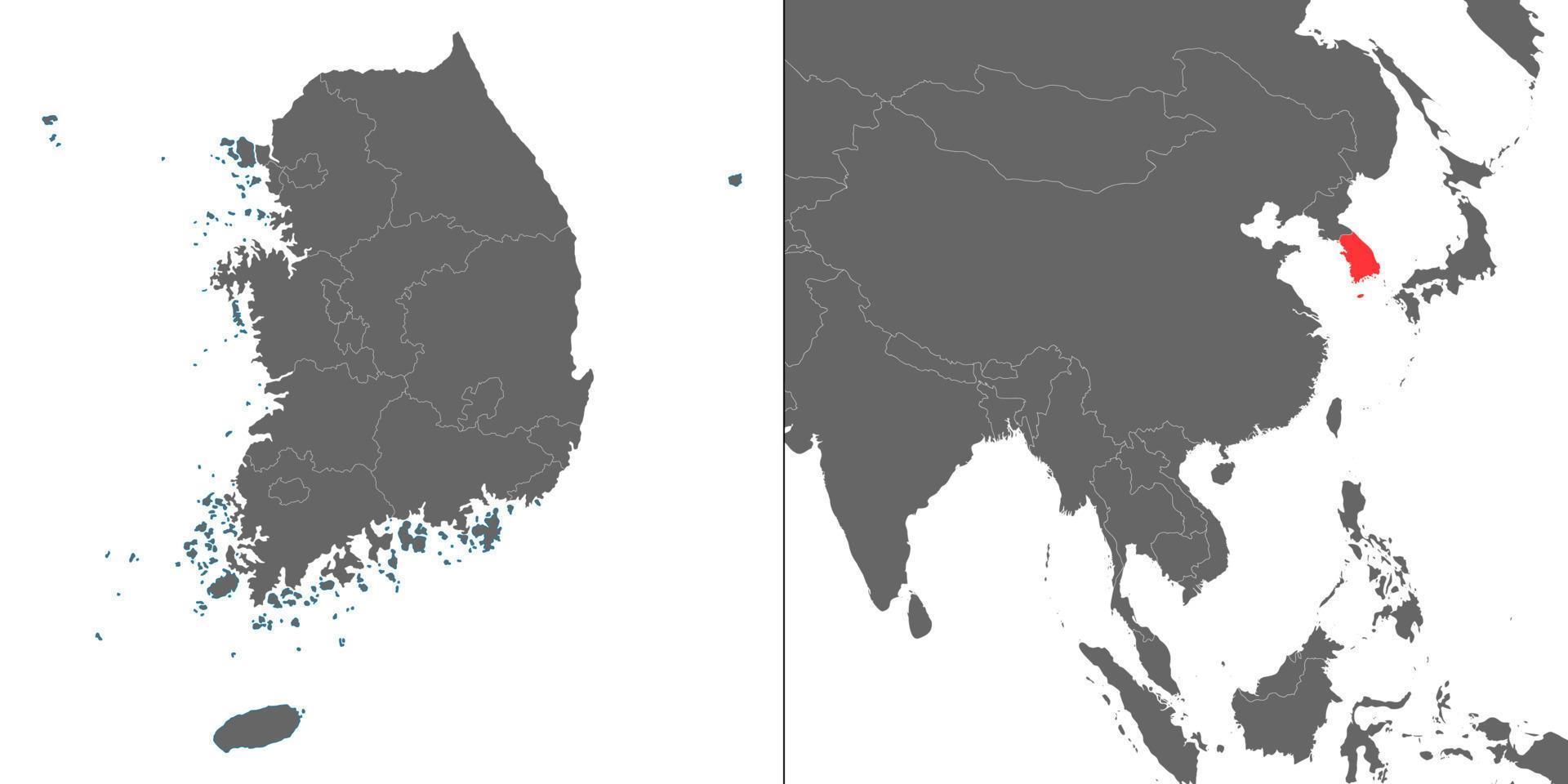 Map with location vector