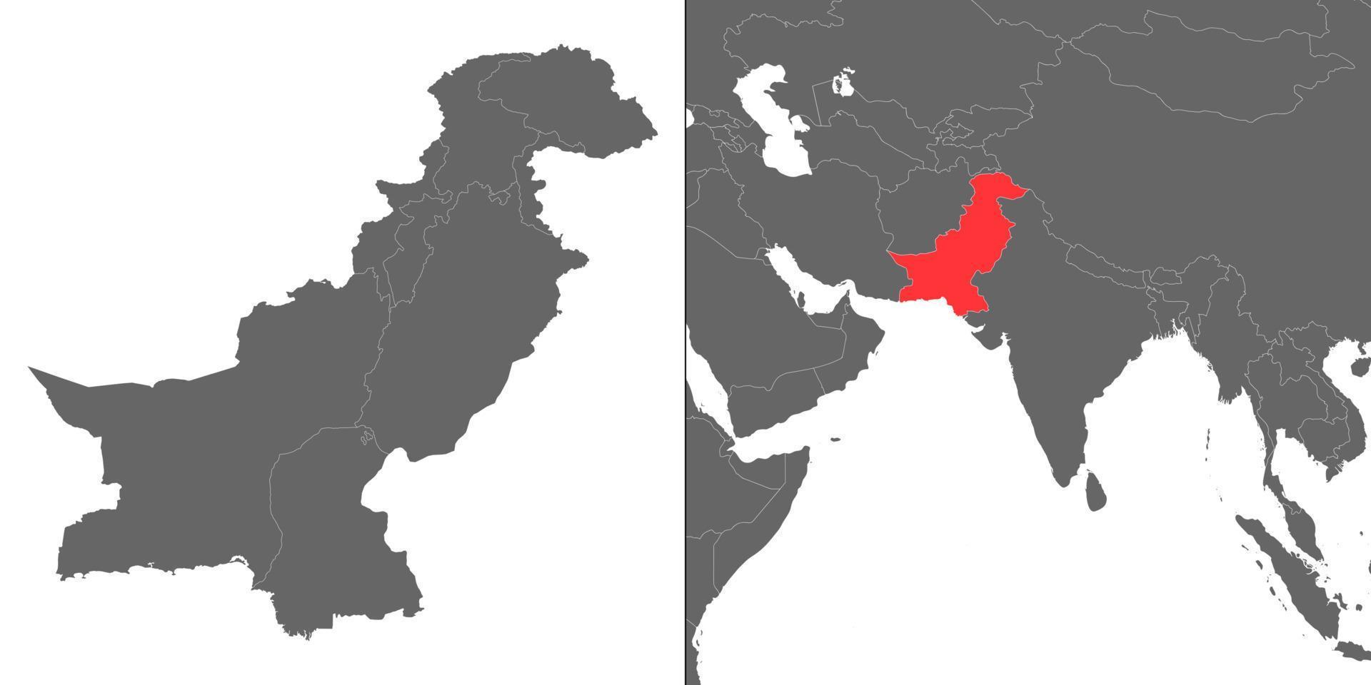 Map with location vector