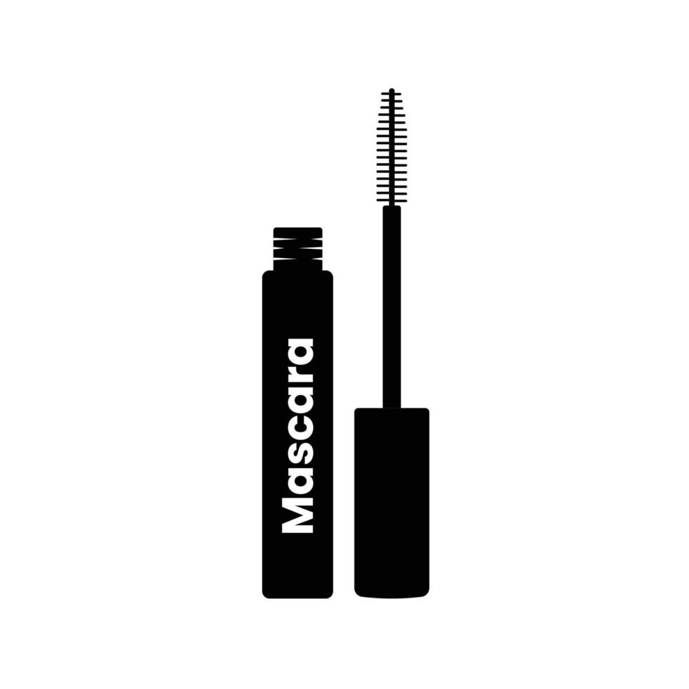 Mascara Silhouette. Black and White Icon Design Element on Isolated White Background vector