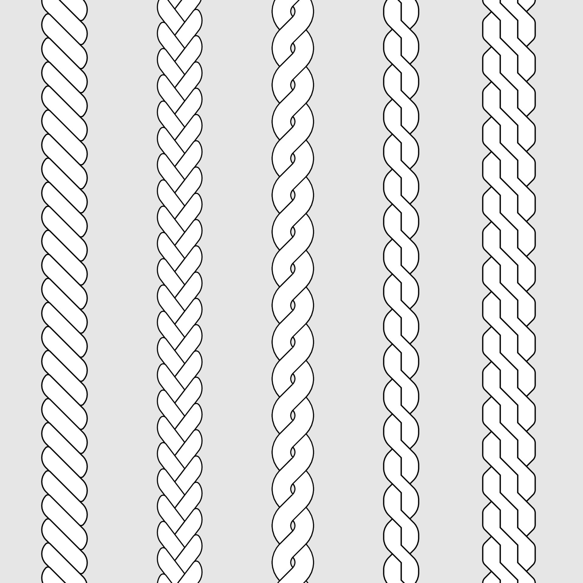 Plait and braid brush 8066122 Vector Art at Vecteezy