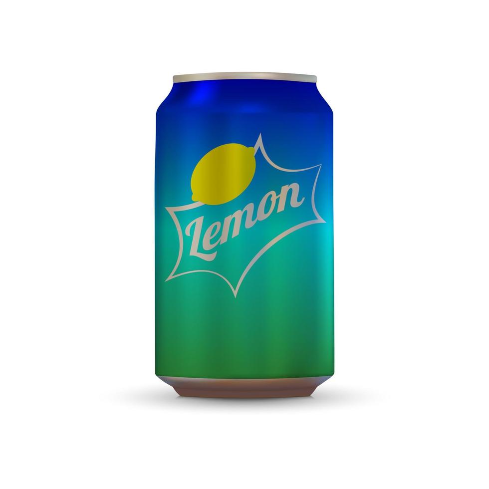 Soda aluminium can vector