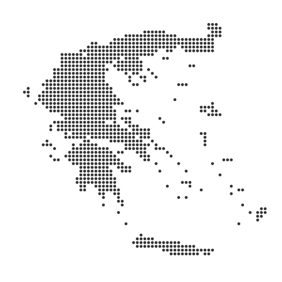 Map with dot vector