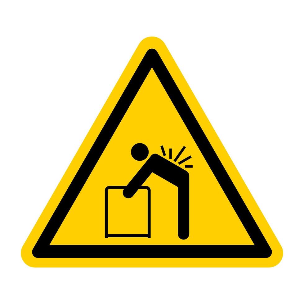 Lifting Hazard May Result In Injury See Safety Manual For Lifting Instructions vector