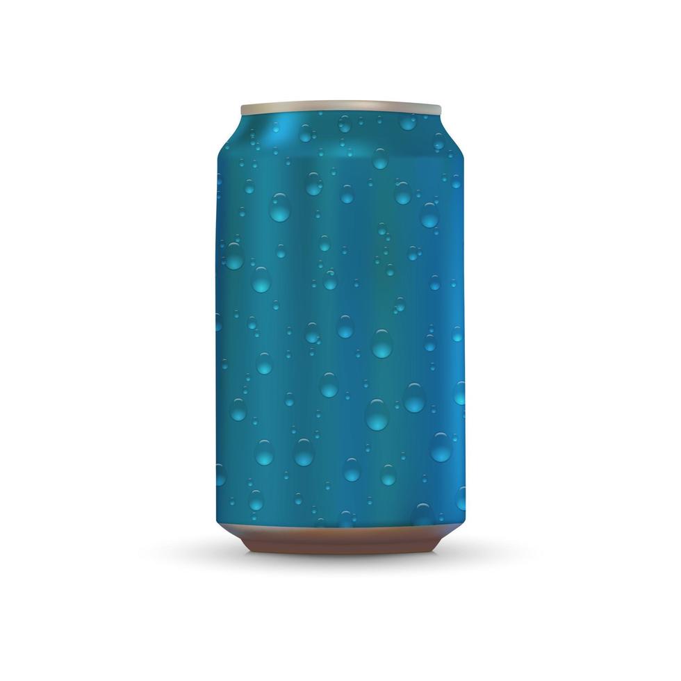 Aluminum drink can vector