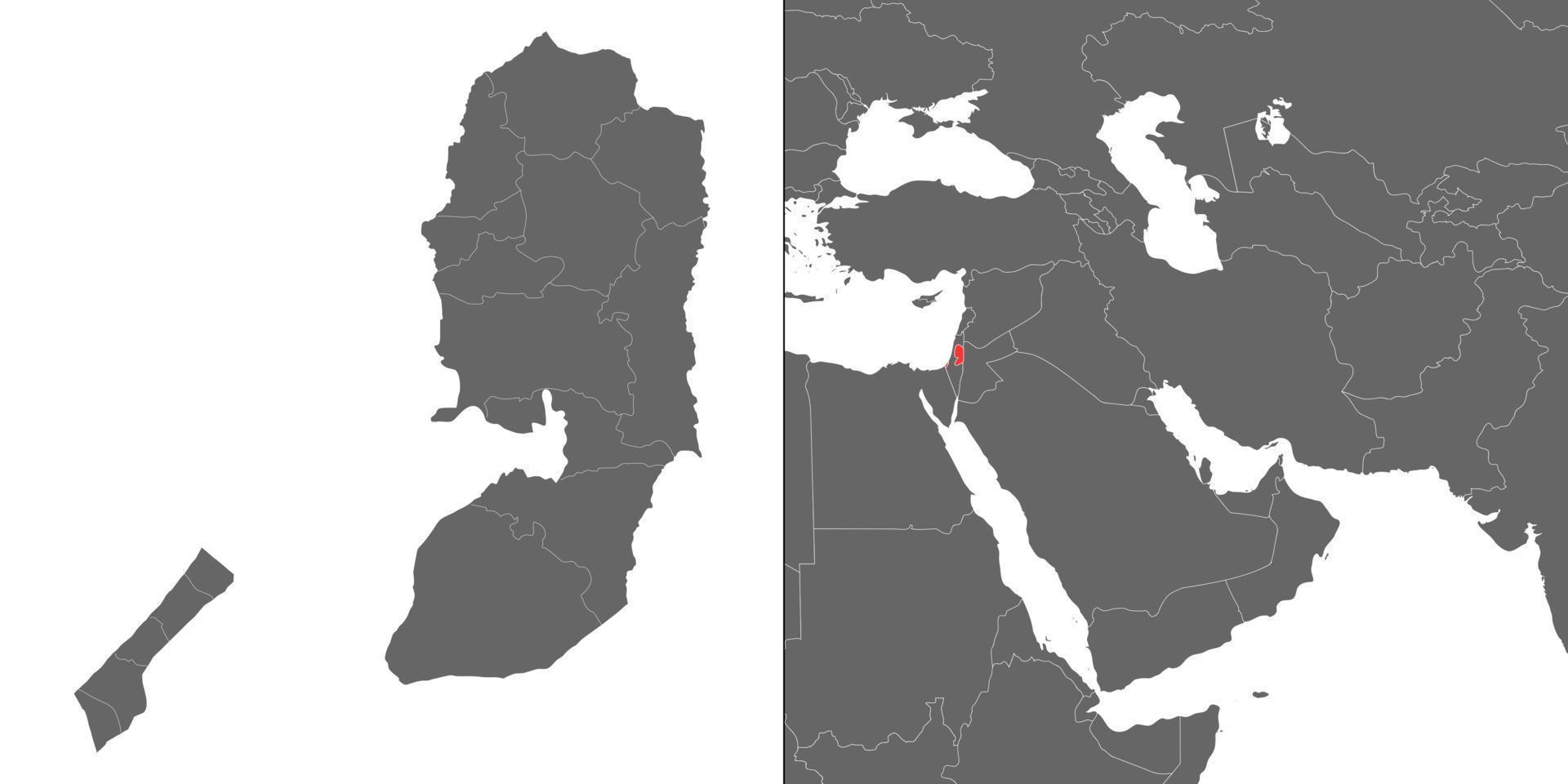 mapa con ubicación vector