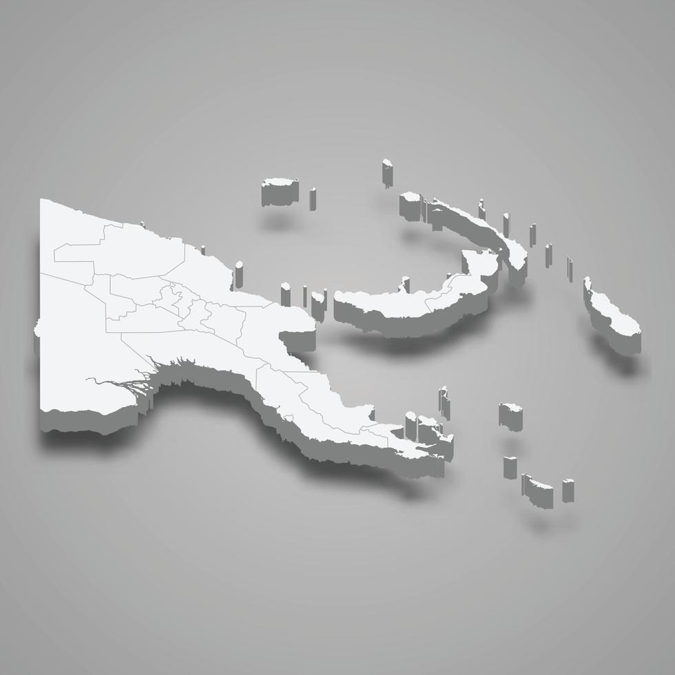 3d map with borders Template for your design vector