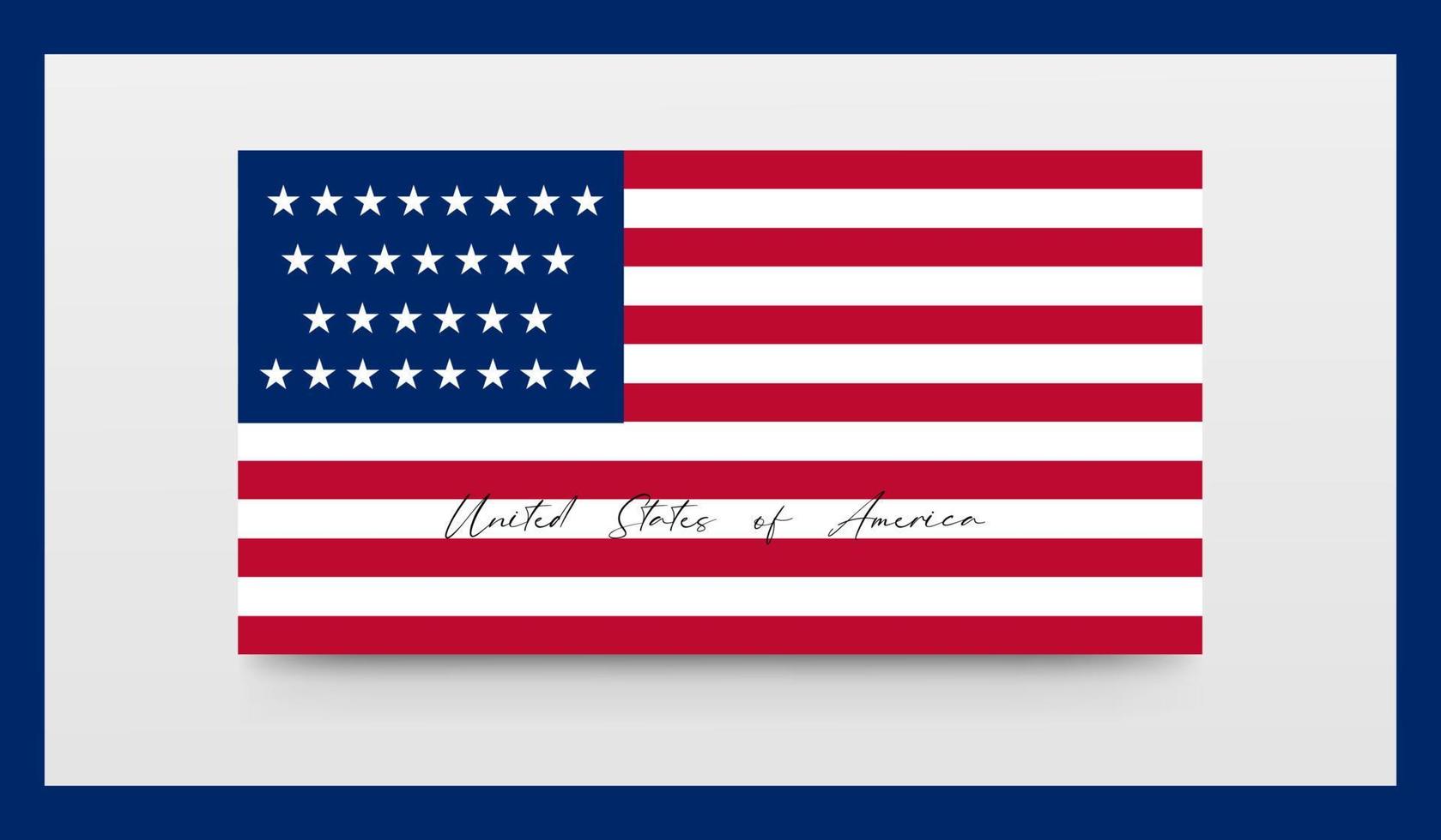 Fourth of July. Independence day. United States of America. Poster, flyer. Banner for website template. vector