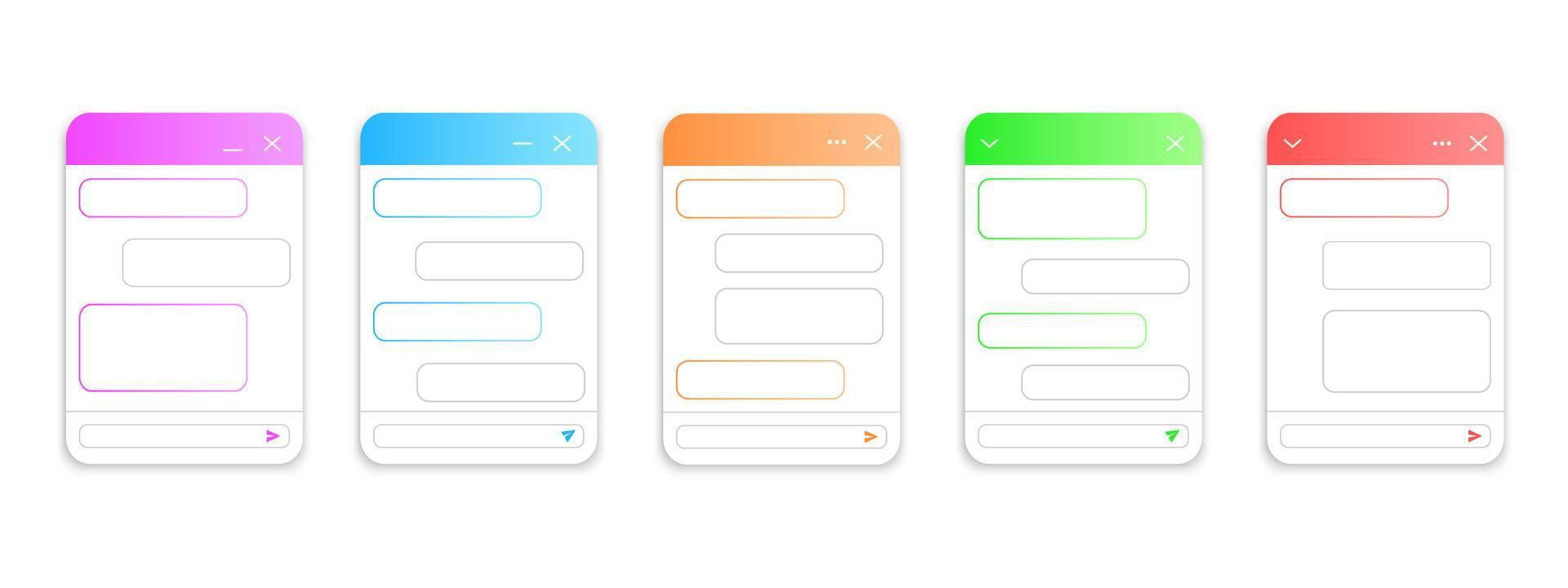 plantilla de ventana de chatbot. ejemplo de servicio al cliente de chat de vida. diseño de bot de asistente virtual. diseño de aplicaciones de mensajería móvil vector