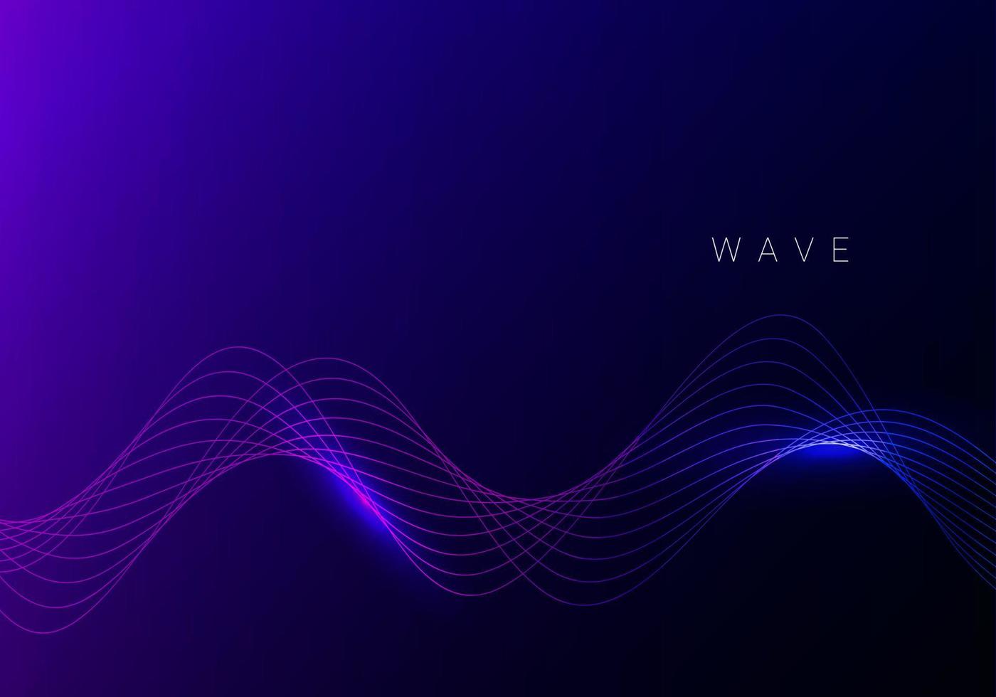 Abstract blue dynamic flyer background with shiny lines vector illustration