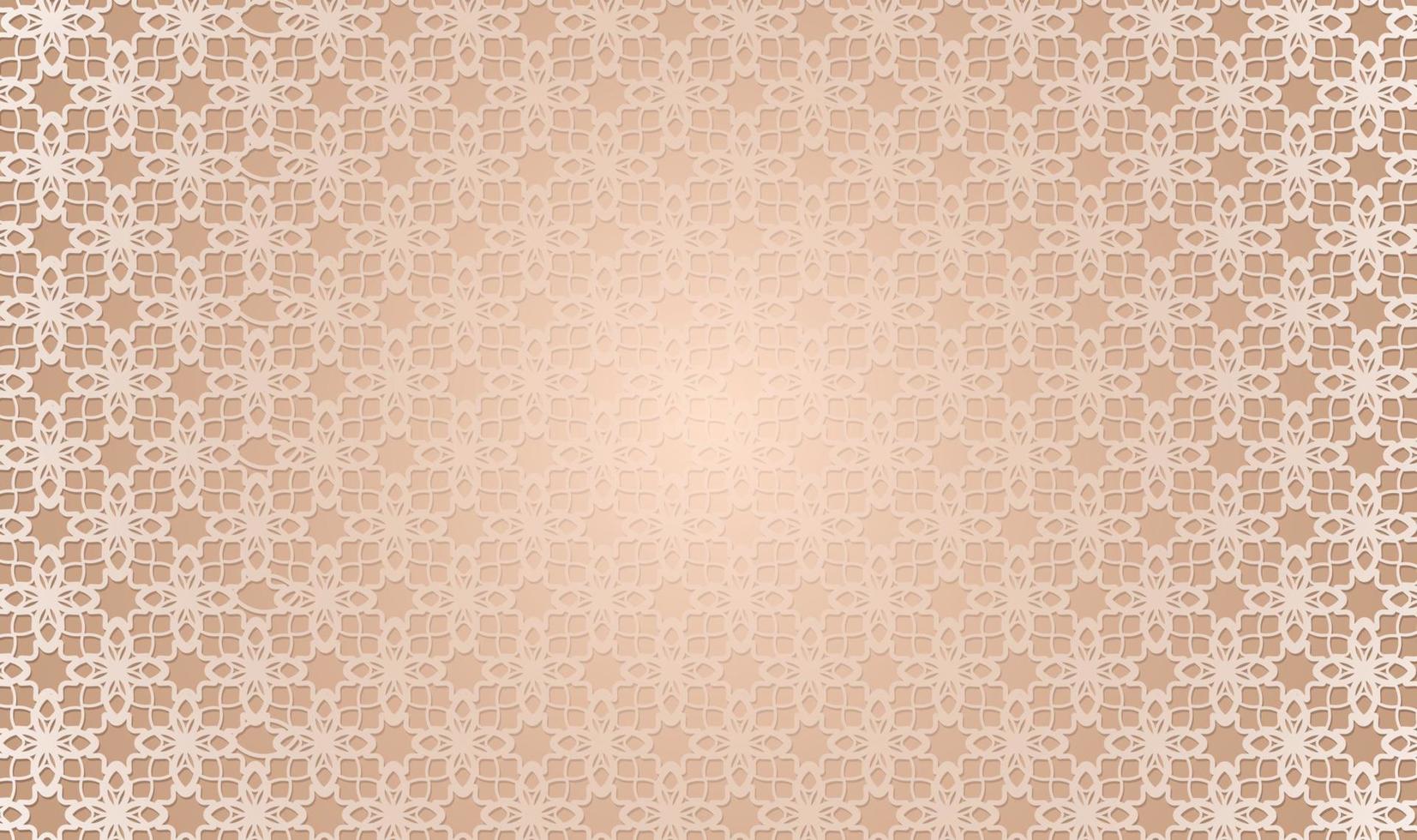 Arabic pattern background. Islamic ornament vector. 3d geometric shapes. Arabic traditional motif texture vector