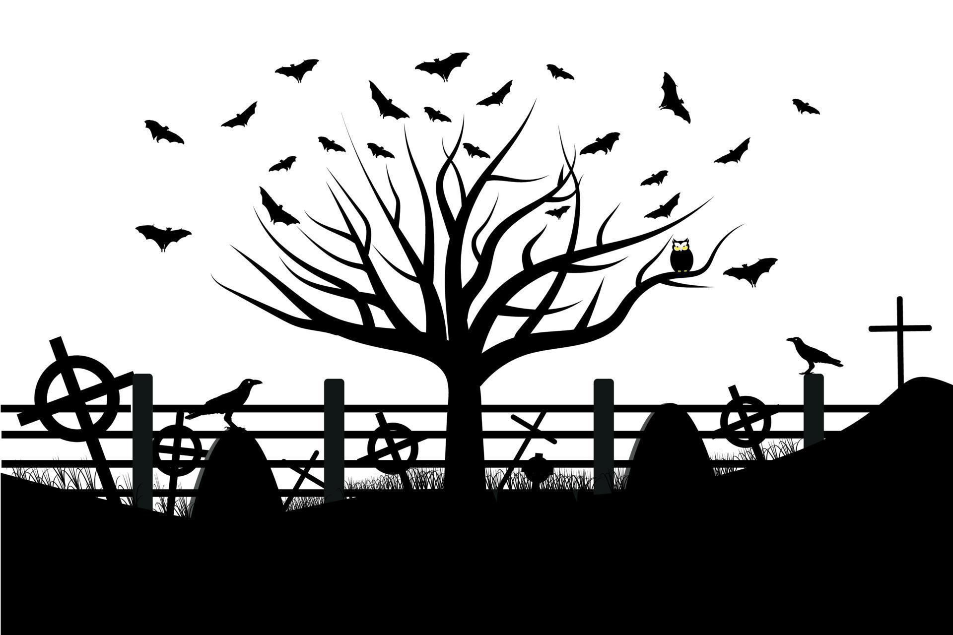 Realistic Halloween background Free Vector 8068032 Vector Art at Vecteezy