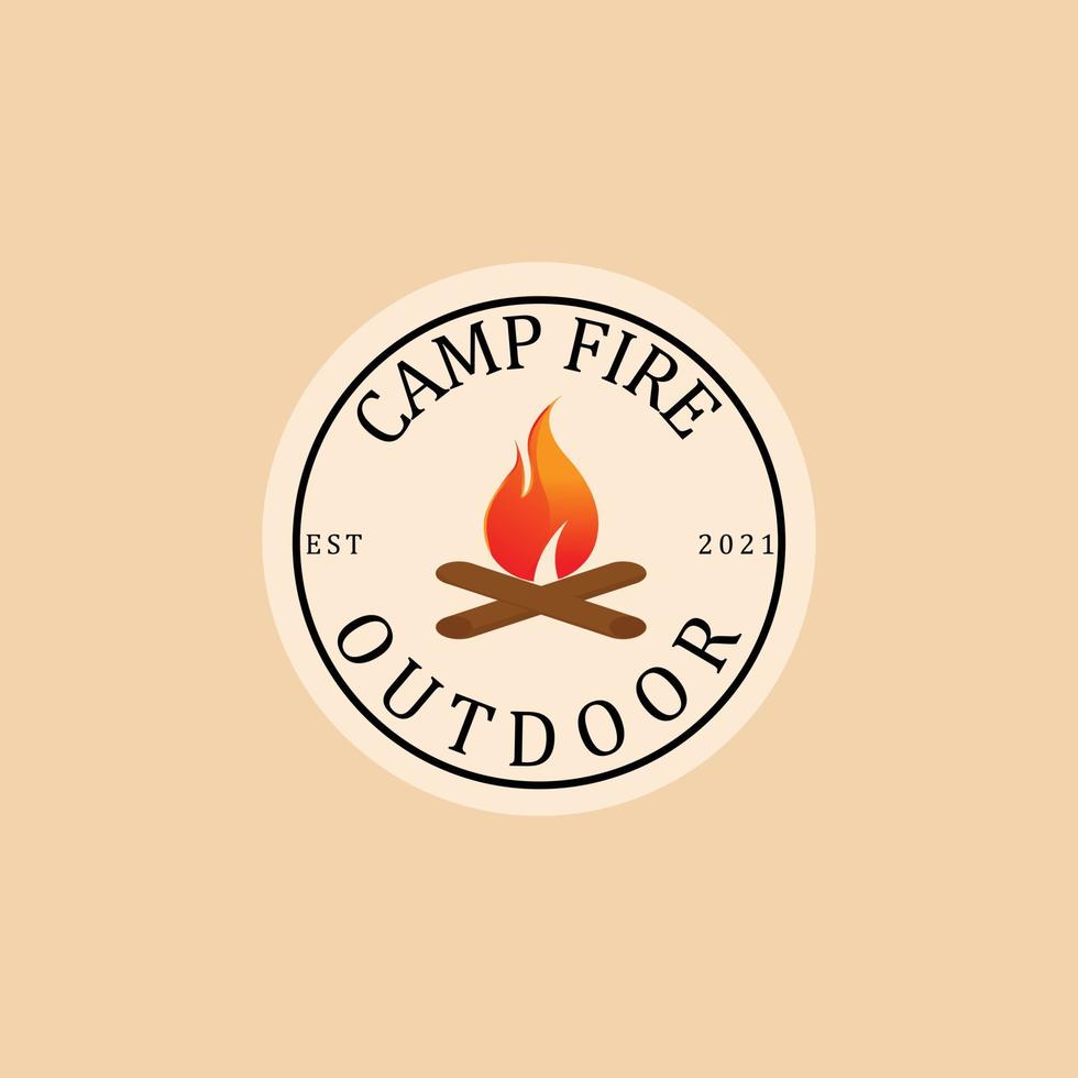 bonfire, nice bonfire vector for icon etc