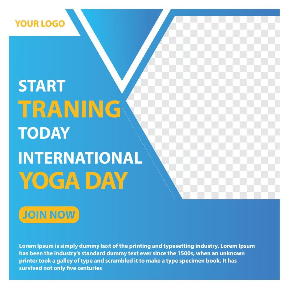 dia internacional del yoga vector