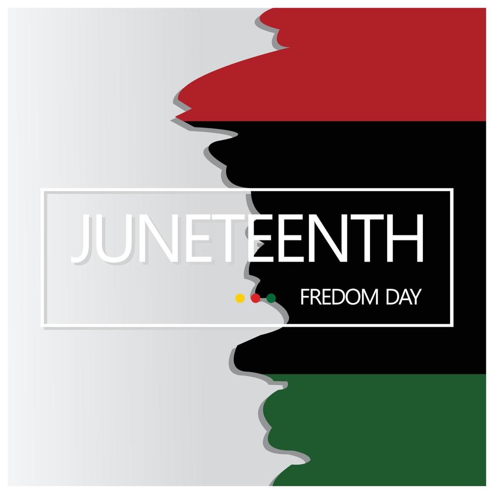 Juneteenth freedom day vector
