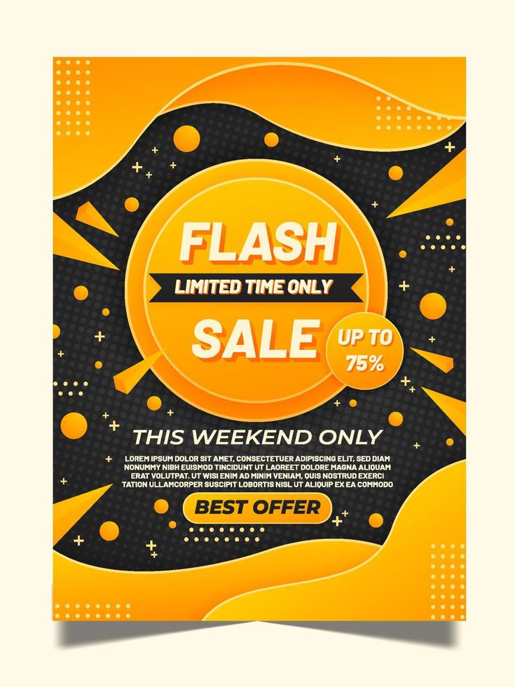 Flash Sale Poster vector