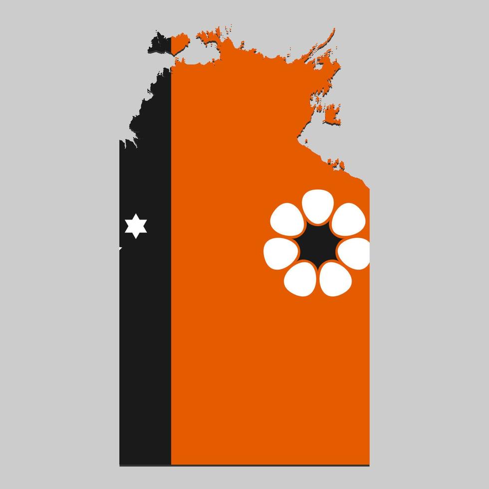 map with flag vector