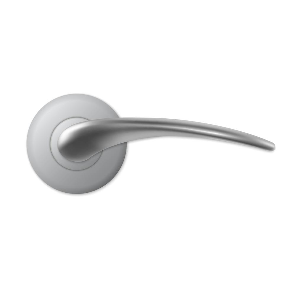 Realistic door handle isolated . Vector illustration