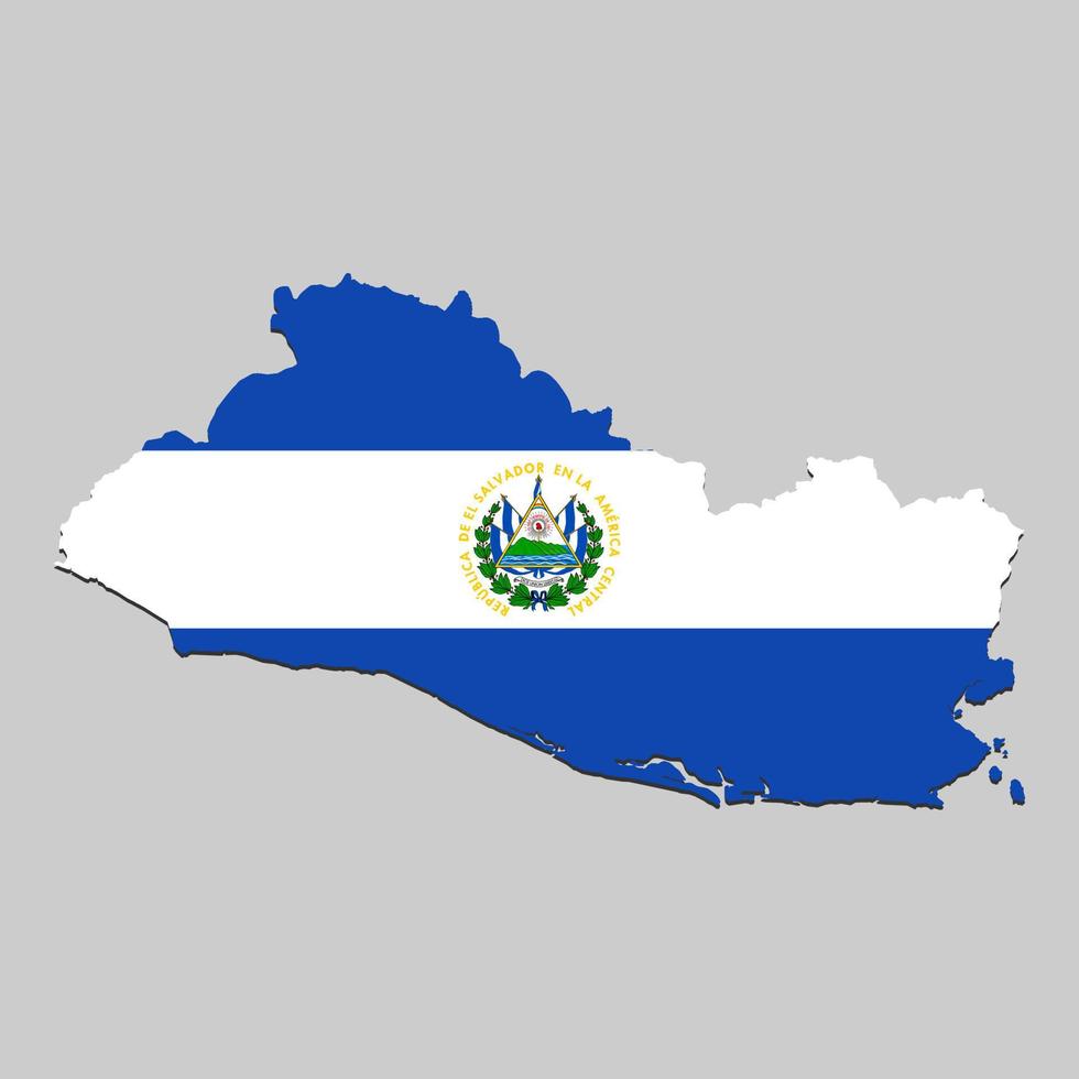 Map with national flag vector