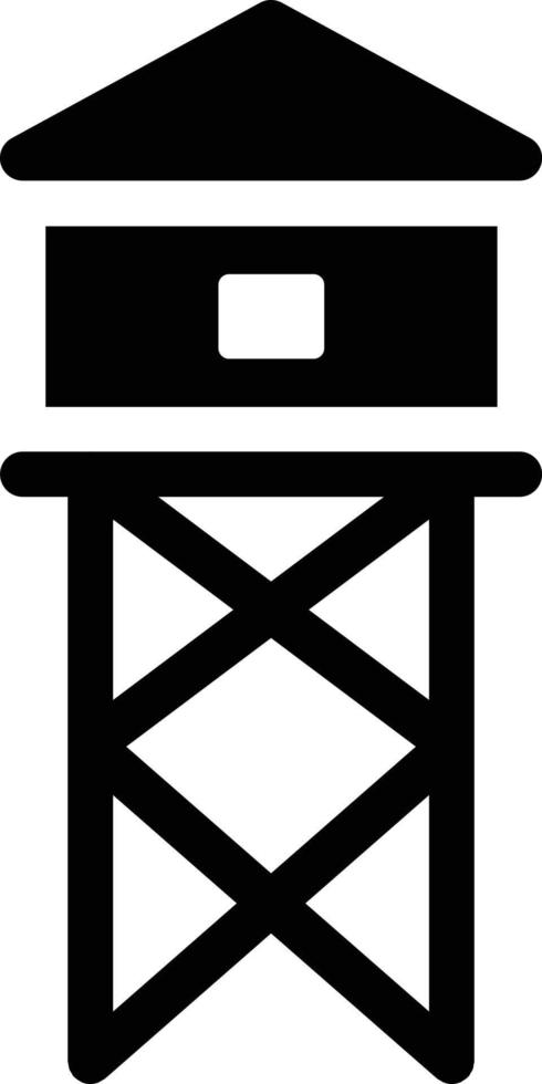 ilustración de vector de torre en un fondo. símbolos de calidad premium. iconos vectoriales para concepto y diseño gráfico.