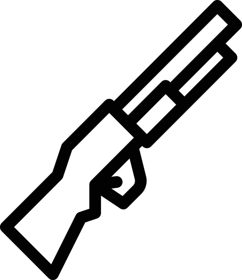 Ilustración de vector de rifle en un fondo. Símbolos de calidad premium. Iconos vectoriales para concepto y diseño gráfico.