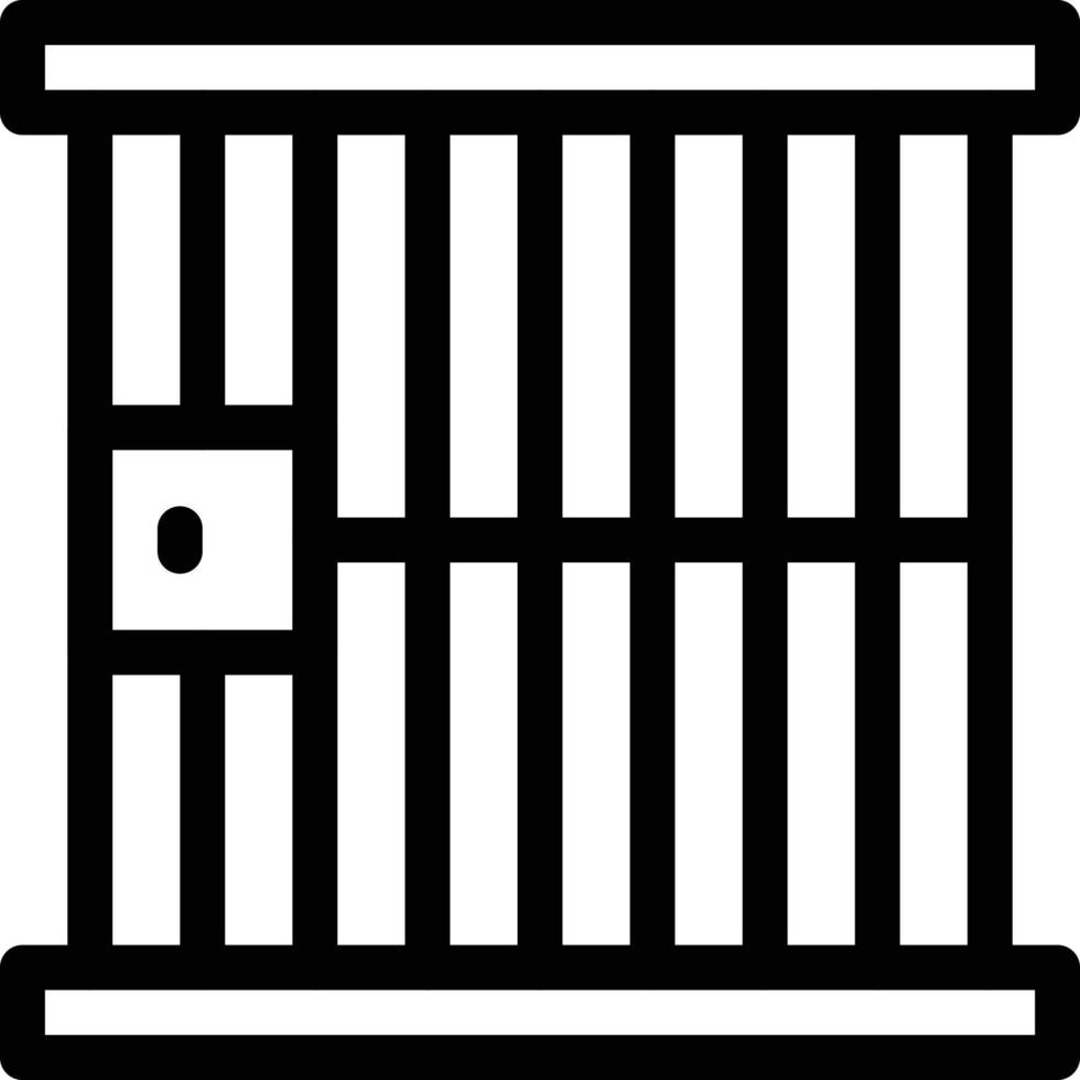 jail vector illustration on a background.Premium quality symbols.vector icons for concept and graphic design.