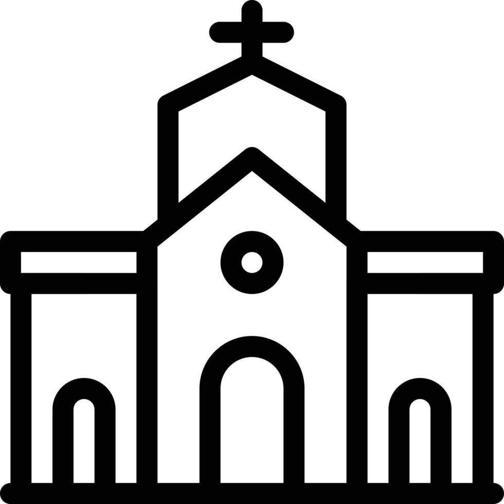 ilustración de vector de iglesia en un fondo. símbolos de calidad premium. iconos vectoriales para concepto y diseño gráfico.