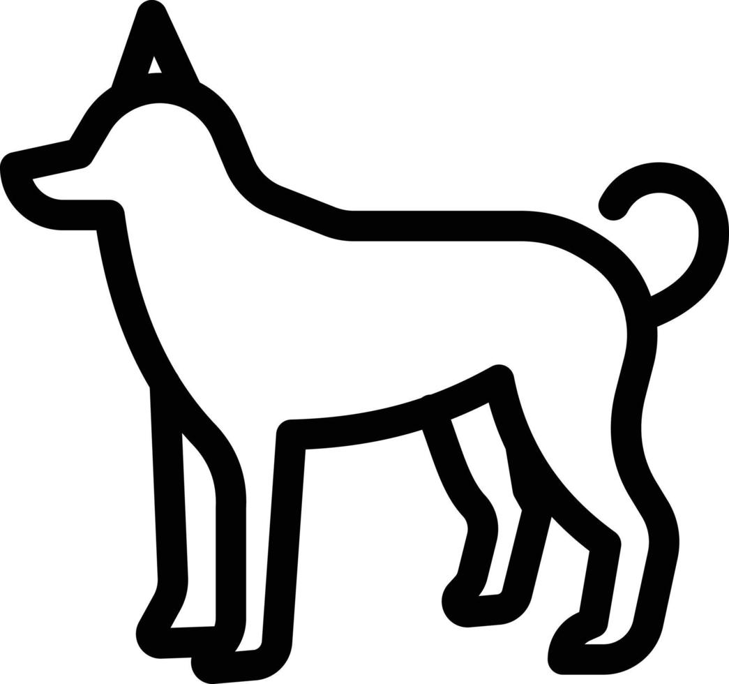 Ilustración de vector de perro en un fondo. Símbolos de calidad premium. Iconos vectoriales para concepto y diseño gráfico.