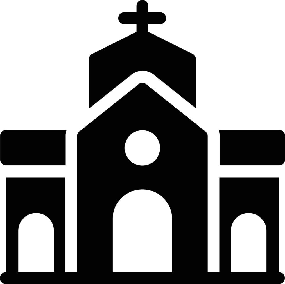 ilustración de vector de iglesia en un fondo. símbolos de calidad premium. iconos vectoriales para concepto y diseño gráfico.