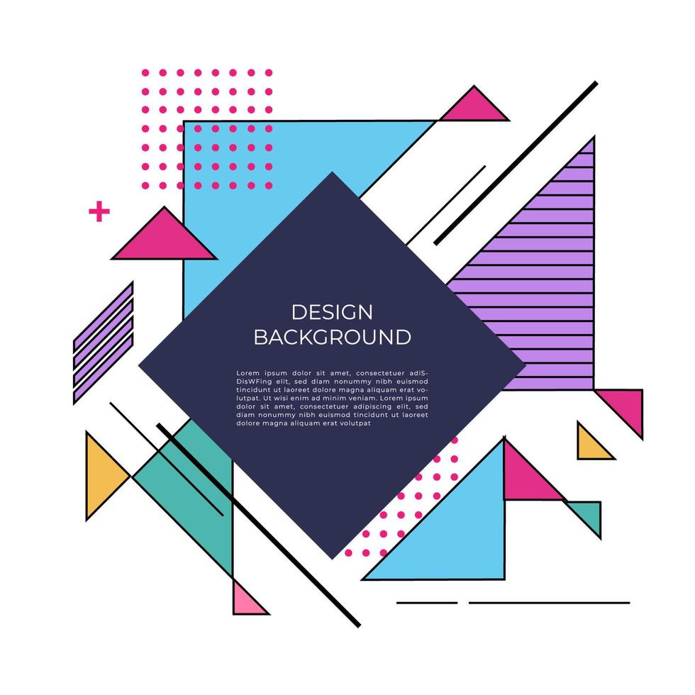 Abstract geometric vector banner elements background