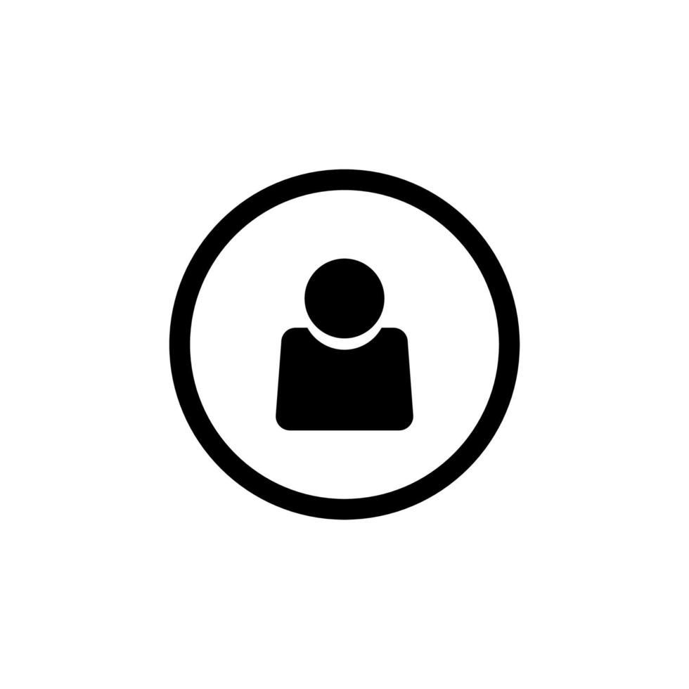 User profile symbol icon vector illustration